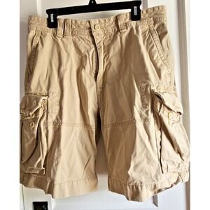 POLO Ralph Lauren‎ shorts men tan khaki cargo classic cotton 36